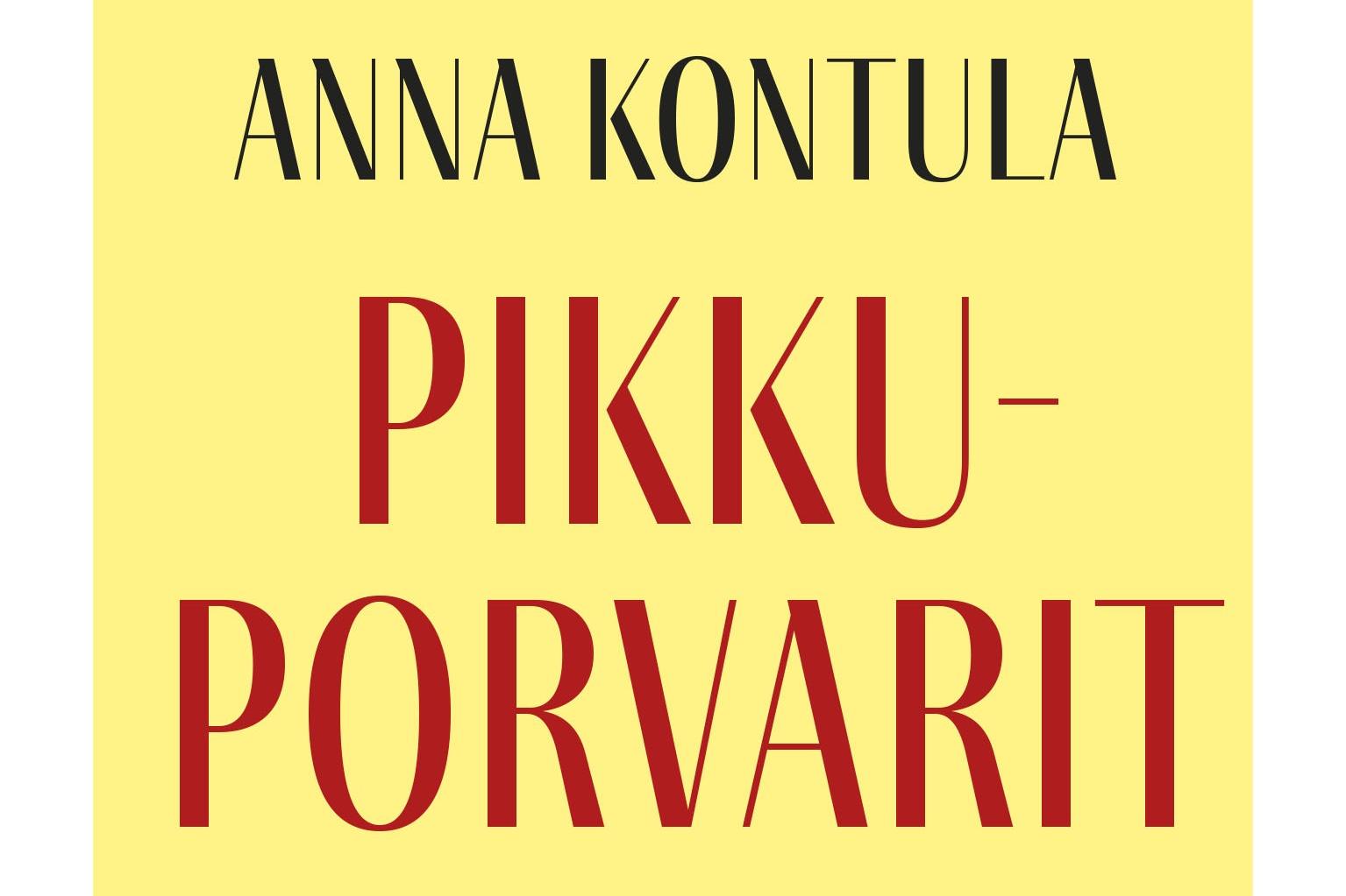 Kirjan kansi, Anna Kontula: Pikkuporvarit